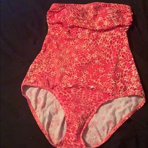 Coral bathing suit